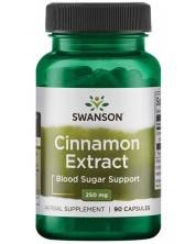 Cinnamon Extract, 250 mg, 90 капсули, Swanson -1