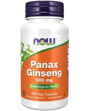 Panax Ginseng, 500 mg, 100 капсули, Now -1