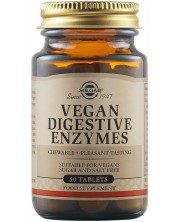 Vegan Digestive Enzymes, 50 таблетки, Solgar