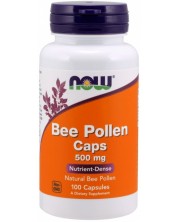 Bee Pollen, 500 mg, 100 капсули, Now -1
