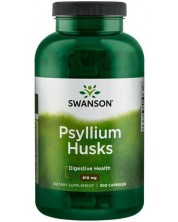 Psyllium Husks, 610 mg, 300 капсули, Swanson