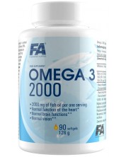 Omega 3 Fish Oil 2000, 90 капсули, FA Nutrition