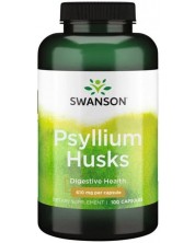 Psyllium Husks, 610 mg, 100 капсули, Swanson