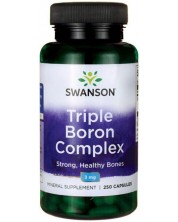 Triple Boron Complex, 3 mg, 250 капсули, Swanson -1