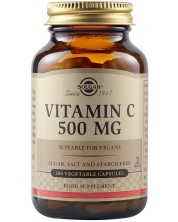 Vitamin C, 500 mg, 100 растителни капсули, Solgar