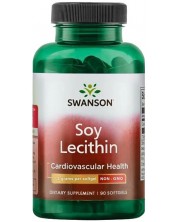Soy Lecithin, 1.2 g, 90 меки капсули, Swanson