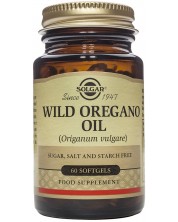 Wild Oregano Oil, 60 меки капсули, Solgar -1