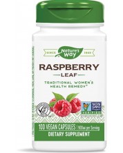 Raspberry Leaf, 450 mg, 100 капсули, Nature's Way