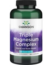 Triple Magnesium Complex, 400 mg, 300 капсули, Swanson -1