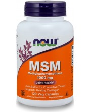 MSM, 1000 mg, 120 капсули, Now -1