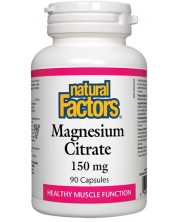 Magnesium Citrate, 150 mg, 90 капсули, Natural Factors -1