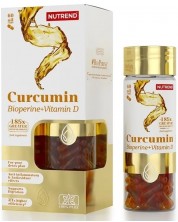 Curcumin + Bioperine + D3, 60 капсули, Nutrend -1