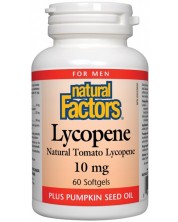 Lycopene, 10 mg, 60 софтгел капсули, Natural Factors -1