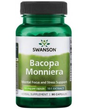Bacopa Monniera, 50 mg, 90 капсули, Swanson -1