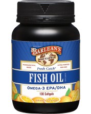 Fresh Catch Fish Oil, 100 меки капсули, Barlean's