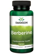 Berberine, 400 mg, 60 капсули, Swanson -1