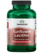 Sunflower Lecithin, 90 капсули, Swanson