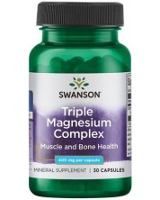 Triple Magnesium Complex, 400 mg, 30 капсули, Swanson