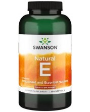 Natural Vitamin E, 671.1 mg, 250 меки капсули, Swanson