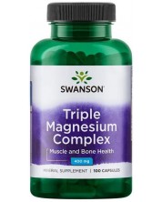 Triple Magnesium Complex, 400 mg, 100 капсули, Swanson -1