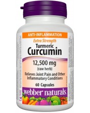 Turmeric Curcumin, 500 mg, 60 капсули, Webber Naturals -1