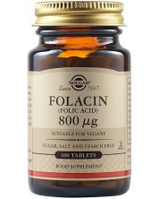 Folacin, 800 mcg, 100 таблетки, Solgar -1