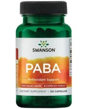 PABA, 500 mg, 120 капсули, Swanson -1