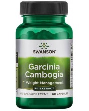 Garcinia Cambogia, 80 mg, 60 капсули, Swanson -1