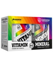 Vitamin Day Formula & Mineral Night Formula, 2 x 60 капсули, Swedish Supplements