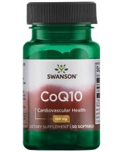 CoQ10, 100 mg, 50 меки капсули, Swanson -1