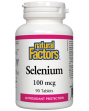 Selenium, 100 mcg, 90 таблетки, Natural Factors -1