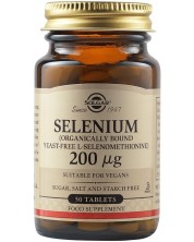 Selenium, 200 mcg, 50 таблетки, Solgar -1