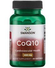 CoQ10, 400 mg, 30 меки капсули, Swanson -1