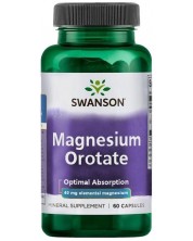 Magnesium Orotate, 40 mg, 60 капсули, Swanson