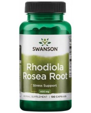 Rhodiola Rosea Root, 400 mg, 100 капсули, Swanson