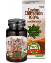 Ceylon Cinnamon 100%, 80 капсули, Cvetita Herbal -1