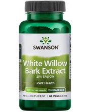 White Willow Bark Extract, 500 mg, 60 капсули, Swanson