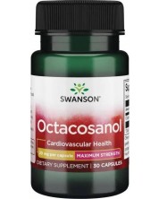 Octacosanol, 20 mg, 30 капсули, Swanson -1