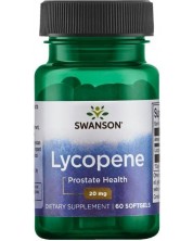 Lycopene, 20 mg, 60 меки капсули, Swanson -1