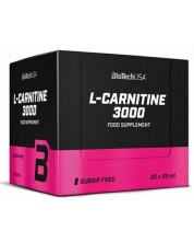 L-Carnitine 3000, лимон, 20 шота х 25 ml, BioTech USA