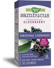 Sambucus Original Lozenges, 30 таблетки за смучене, Nature's Way -1
