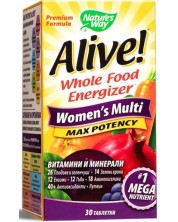 Alive Women's Multi Max Potency, 30 таблетки, Nature's Way -1