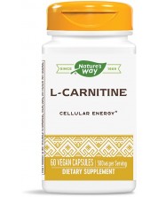 L-Carnitine, 500 mg, 60 капсули, Nature's Way -1