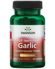 Full Spectrum Garlic, 400 mg, 60 капсули, Swanson