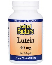 Lutein 40 mg, 60 софтгел капсули, Natural Factors -1