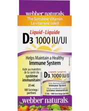 Vitamin D3, 1000 IU, 25 ml, Webber Naturals