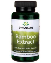 Bamboo Extract, 60 растителни капсули, Swanson