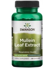 Mullein Leaf, 60 капсули, Swanson -1