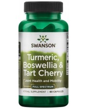 Turmeric, Boswellia & Tart Cherry, 60 капсули, Swanson