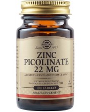 Zinc Picolinate, 22 mg, 100 таблетки, Solgar -1